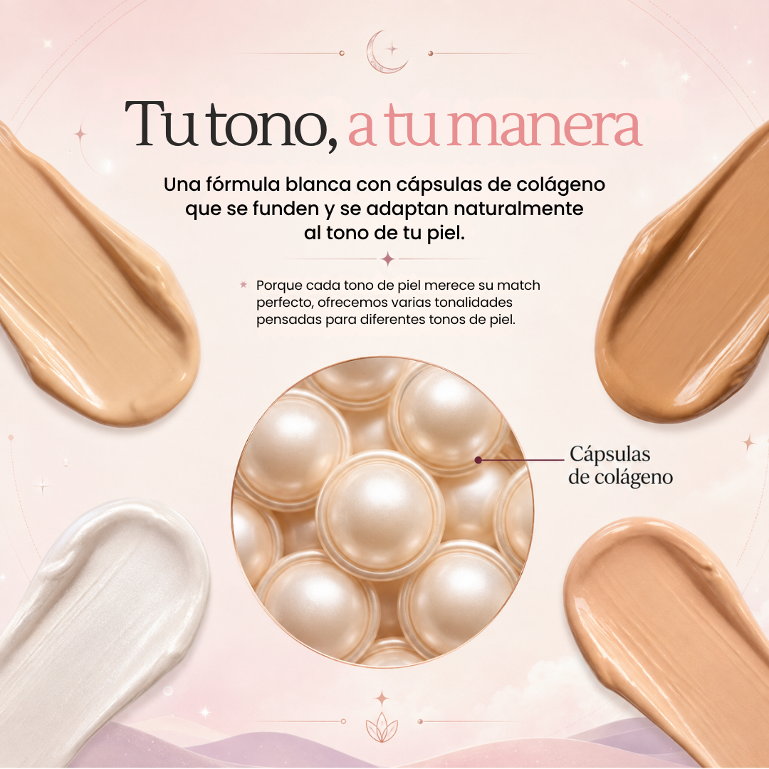Base adaptativa | Combina con tu tono de piel al instante.